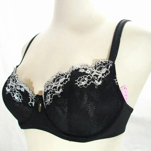 38B Jezebel 10039 Demeure Unlined Balconet UW Bra Black NWT - Picture 3 of 9